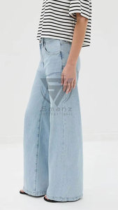 New Fashion <b>Women's</b> High Waist Straight Breathable Eco-Friendly <b>Stretch</b> Denim <b>Jeans</b> Zipper Embroidered Vintage Streetwear Trendy - Product Image 2