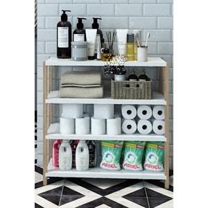 Conjunto de Entrada Fida - Zapatero Blanco + Juego de 2 Estantes de Pared - Product Image 5