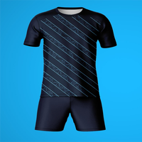 Maillot de football personnalisé à col rond et manches courtes, respirant, séchage rapide, léger, en tissu 100 % polyester, imprimé sur demande