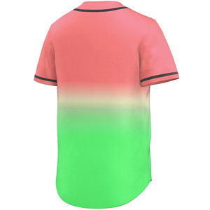 Nom de l'équipe Jersey Sublimation colorée Vêtements de sport durables Chemises boutonnées Active Team Fit Custom Plain Black Baseball - Product Image 6