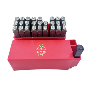 6mm 1/4 inch Steel Letter <b>Punch</b> <b>Set</b> A-Z 27pcs Cr-V 6150 HRC 58-62 Part Marking Heavy Duty OEM/ODM Taiwan - Product Image 4