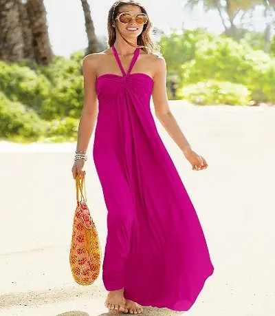 Diềm thiết kế mới Thẳng Dài một dòng Maxi Dress với Spaghetti quai Đảng mặc váy từ sản xuất