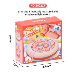 Marteaux interactifs pour bébé battant un hamster jeu de bureau 2 enfants joueurs amusement dessin animé frapper une taupe jeu jouet avec effet sonore - Product Image 6