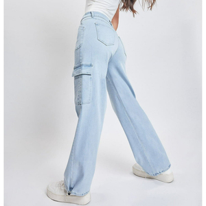 6 Pocket <b>Cargo</b> <b>Pants</b> Loose <b>Oversize</b> Blank Clothing <b>Cargo</b> <b>Pants</b> Women High Waist Baggy Boyfriend Jeans Outdoor Women's <b>Pants</b> - Product Image 4