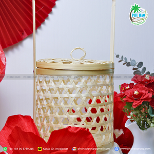 ตะกร้าธรรมชาติแท้ขายดีผสมผสานการใช้งานจริงกับสัมผัสการตกแต่งที่เป็นมิตรต่อสิ่งแวดล้อม - Product Image 5