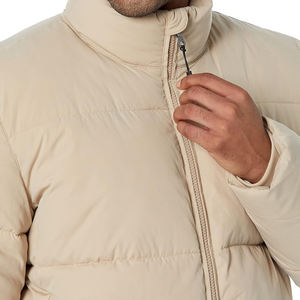 Chaqueta acolchada de invierno de estilo americano de alta calidad para hombres, cuello levantado con bolsillos con capucha, precio de fábrica, buena venta - Product Image 3
