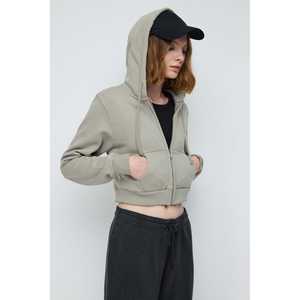 Sweat-shirt court zippé - Product Image 1