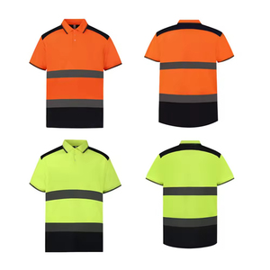 Camisa de Trabajo de Seguridad de Alta Visibilidad Fluorescente Resistente al Agua, Talla Grande, Unisex, Manga Larga - Product Image 1