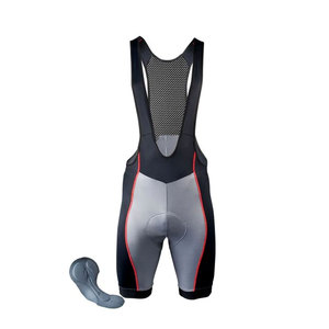Men <b>Cycling</b> Bib Shorts Dark Blue With Neon Yellow Trim Fitted Moisture Wicking Breathable Quick Dry Short Length Adult Style - Product Image 6