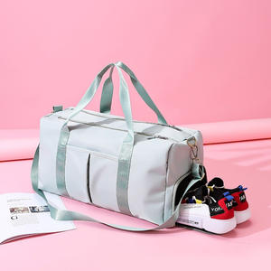Sac de voyage sport sacs polochons en nylon passer une nuit sac fourre-tout rose bas quantité minimale de commande paillettes concepteur personnalisé - Product Image 1