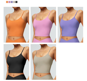 เสื้อกล้ามเข้ารูปสำหรับเล่นโยคะเสื้อกล้ามสำหรับผู้หญิงเสื้อกล้ามออกกำลังกายเข้ารูปป้องกันแบคทีเรีย - Product Image 4