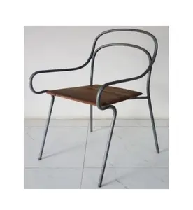 Отличное качество, новейший стиль, металлический и деревянный стул для столовой, домашний ресторан и гостиничный Декор