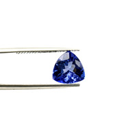 Tanzanite de qualité AAA, taille triligne 9 mm, pierre précieuse brute 2,09 carats, Tanzanite naturelle bleu violet avec certificat IGI, Vendeur en gros