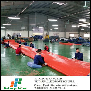 Lona de PE resistente de alta calidad más vendida OEM ODM Fabricante Vietnam Orange K-Tarp Viña Moldeado de corte personalizado - Product Image 6