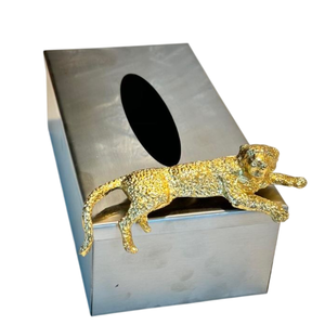 Elegante caja de pañuelos de Metal con forma de rectángulo, organizador de cocina creativo con acento de caballo para el hogar y el accesorio de Mesa del Hotel - Product Image 4