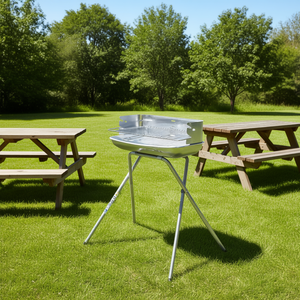 Charcoal Barbecue with ALUMINIZED Grill Silver 40098 Premium <b>BBQ</b> Grills - Product Image 3