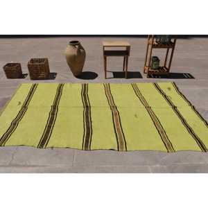 Tapis vintage, tapis de 4,6 x 8,6 pieds, tapis persan vert - Product Image 3