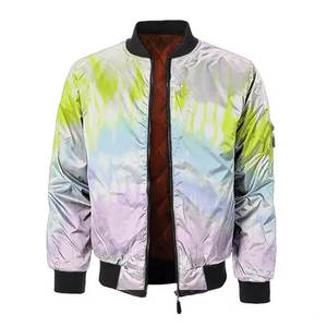 Blouson bombardier en cuir avec Logo personnalisé, col carré, Sublimation, lettrage, OEM, vente en gros - Product Image 5