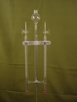 Appareil d'électrolyse Hoffman 12V DC 50ml de haute qualité, modèle CHE-035, en verre et carbone, disponible pour l'exportation OEM - CROWN LAB SUPPLIES
