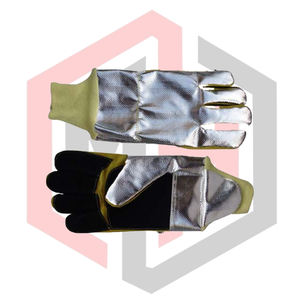 Gants de protection en cuir fendu pour la lutte contre l'incendie et le soudage TIG, résistants à la coupure, flexibles et aluminisés - Product Image 3