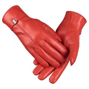 Leather Touch Screen <b>Waterproof</b> <b>Thermal</b> <b>Gloves</b> for Women Motocross Cold Cycling Winter Mtb Biker Riding Breathable Hip Hop Style - Product Image 2