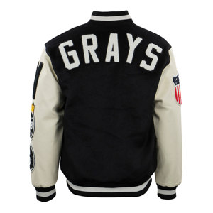 Parches de chenilla bordados a medida, chaquetas de béisbol Letterman, camiseta de béisbol en blanco y negro para adultos - Product Image 2