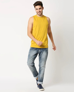 Débardeur en coton pour homme sur mesure, décontracté, sans manches, veste d'entraînement respirante, singlet de sport, veste de musculation, service OEM - Product Image 5