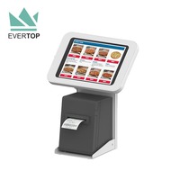 Stan kios Tablet LST21-P aman untuk stan Stan Stan Stan Stan Tablet POS Display meja dengan Printer ruangan kios ritel