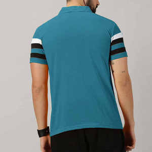 Precio asequible Bordado Logo Diseño Hombres Polo Camiseta Ropa de calle Hombres de moda Color sólido Polo Camiseta - Product Image 2