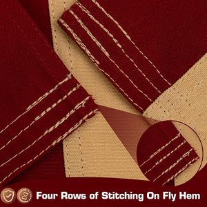 ธงเบ็ตซี รอสส์ วินเทจ ขนาด 3x5 ฟุต ผ้าฝ้าย 100% กันน้ำ ปักลาย ย้อมสีชา 13 ดาว สไตล์อเมริกันโคลอนี โบราณ - Product Image 5