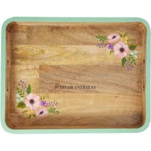 Bandeja de servicio de diseño único de madera de calidad lujosa, venta al por mayor, suministro de accesorios de cocina para el hogar y el Hotel - Product Image 1