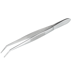 Pinzas fijas de acero inoxidable resistentes a la corrosión, con forma curva para uso en laboratorio, para manipulación de alimentos y productos químicos - Burkle GmbH - Product Image 1