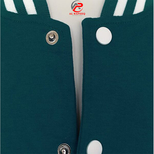 Chaqueta Varsity de Invierno a la Moda, Personalizada con Logotipo Frontal, Forro Acolchado, Exterior de Algodón Ecológico, Forro de Nailon, Resistente al Viento, con Lana - Product Image 4