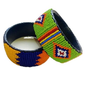 Customized colorful seed bead bangles for special <b>occasions</b> seed bead bangles handmade embroidery jewelry - Product Image 5