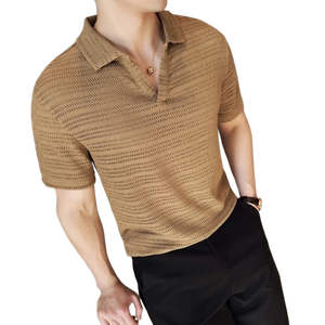 Men's for <b>Shirts</b> Solid Pattern Canvas Anti-Wrinkle Quick Dry Casual Wear Plus Size Custom Embroidery Logo - Product Image 1