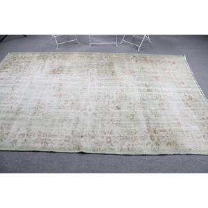 Tapis vintage 5,6x9 pieds, tapis turc, tapis oriental vert en laine - Product Image 3