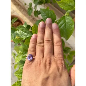 925 <b>Silver</b> Oval Amethyst Ring Elegant Chain & Link <b>Bracelets</b> Collection - Product Image 5