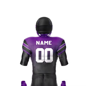 Camiseta de fútbol americano Youth Pro Tackle Ready diseñada con paneles de movimiento y lados de malla para un ajuste uniforme óptimo - Product Image 3