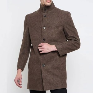 2025เสื้อโค้ทขนสัตว์คอปกเข้ารูปลำลองสำหรับผู้ชาย, เสื้อโค้ทขนแกะคอตตอนสำหรับฤดูหนาว - Product Image 4