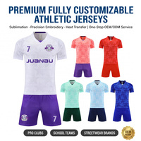 Camiseta de Fútbol Personalizada Versión Jugador Morada, Sublimación por Transferencia de Calor, Malla de Poliéster con Logotipo