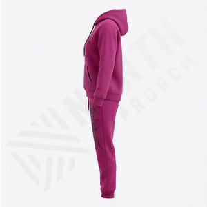 Chándal de Invierno con Capucha para Mujer de la Mejor Calidad, Chándal Deportivo Personalizado 100% Algodón, Diseño 2 en 1, Transpirable, Estampado por Sublimación - Product Image 3