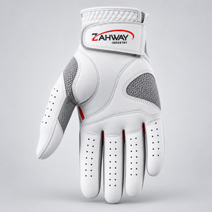 Premium Quality Best Selling Genuine <b>Leather</b> Golf Gloves Adjustable <b>Wrist</b> <b>Strap</b> & Customizable New 2026 OEM Service - Product Image 4