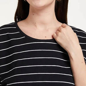 Camisetas personalizadas de alta calidad 100% de algodón para mujer, camisetas de color sólido, camisetas lisas en blanco a granel más vendidas para el verano - Product Image 5