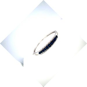 Pulsera de tenis de zafiro azul 925 de plata de ley personalizada para mujer, joyería de regalo de boda de moda - Product Image 2