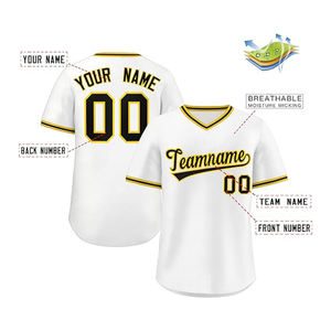 Camiseta de Béisbol Personalizada de Alta Calidad con Dos Botones y Manga Corta para Hombres, Mujeres y Niños, Servicio OEM Rápido para Softbol - Product Image 5