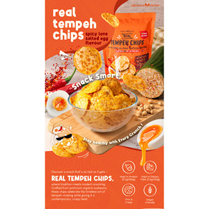 เทมเป้รสเผ็ดลาวาไข่เค็มทอดกรอบ แพ็คใหญ่ - Product Image 3