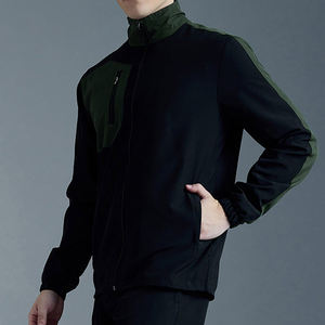 Veste légère d'extérieur pour hommes, vêtements de sport décontractés en polyester, survêtement de jogging, survêtement deux pièces pour hommes - Product Image 6
