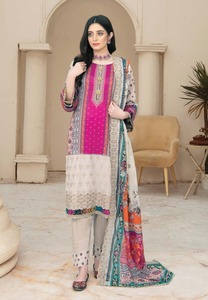 Costumes en coton brodé pour femmes Robe d'été pour femmes de haute qualité Style ethnique Inde Pakistan Vêtements Shalwar Kameez - Product Image 4