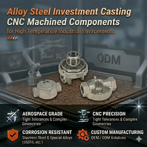 Alloy Steel Investment Casting CNC Machined Components for High Temperature Industrial Environments - Product Image 3