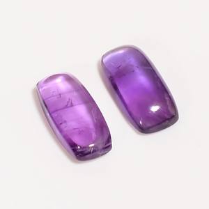 พลอยอะเมทิสต์ทรงหลังเบี้ยขัดมัน14X7X4มม. สำหรับทำเครื่องประดับ - Product Image 1